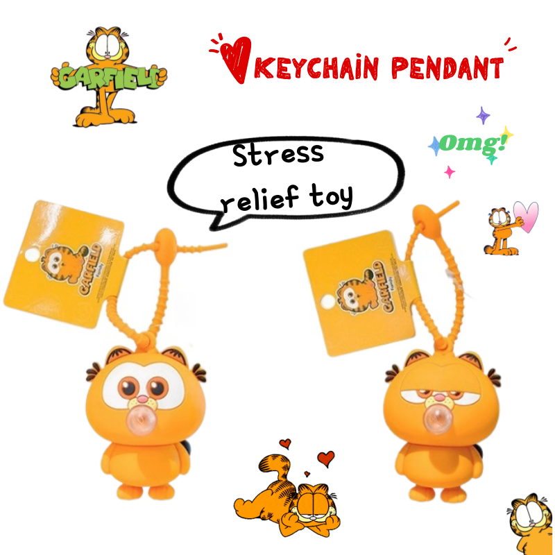 Car Accessories Company - New Garfield doll car keychain pendant