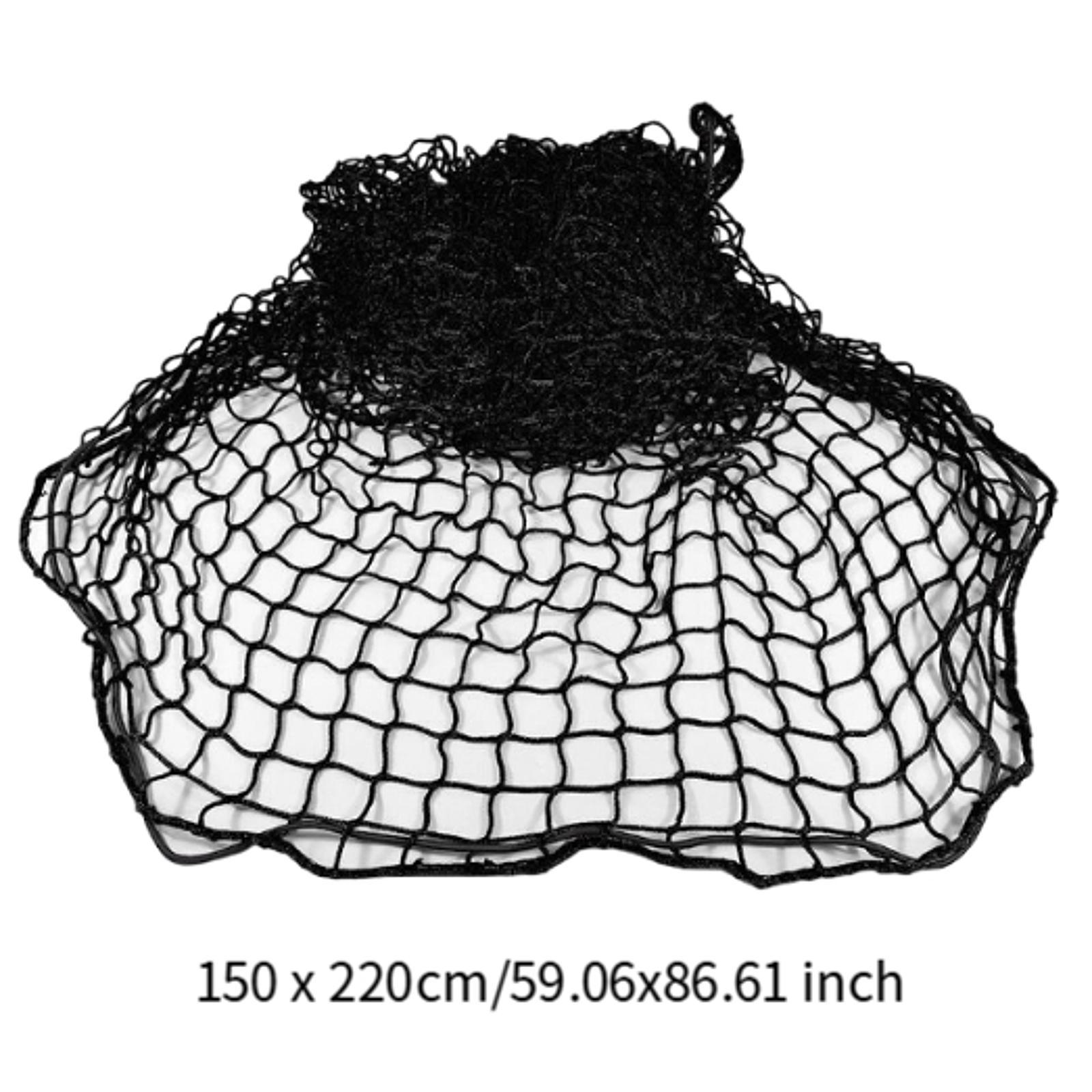 Car Cargo Net Trunk - Black Mesh Trailer Cargo Net Multipurpose