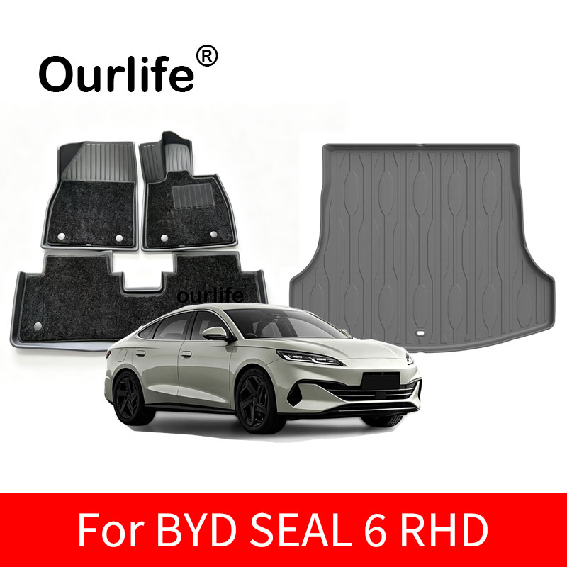 Car Floor Mat Rubber - Right Drive for BYD Seal 6