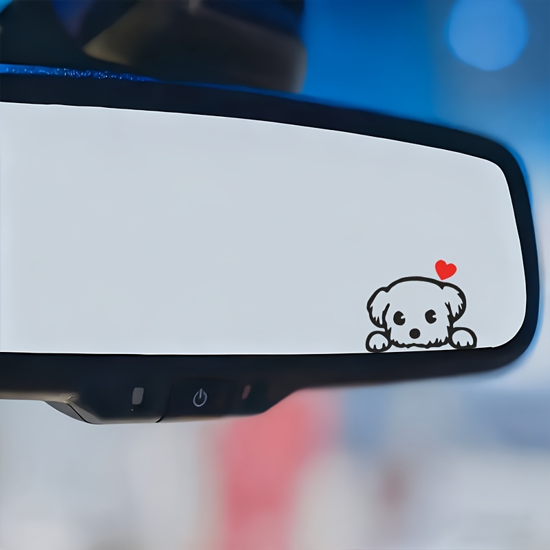 Car Accessories Unique - 2PCS Cute Cartoon Dog Fun Vinyl