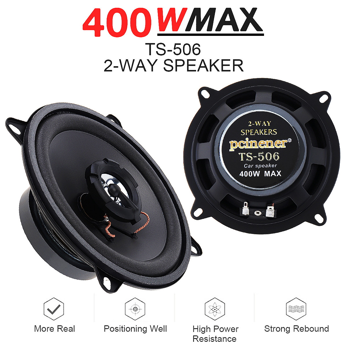 5 Inch 400W / 500W 2-Way Car H - огляд і ціна Car Accessories Sound System