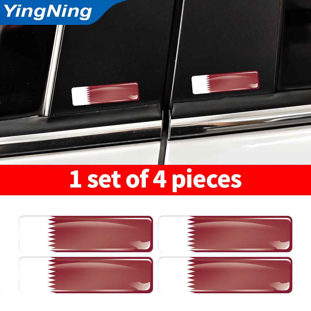 4PCS Qatar Flag Sticker Vinyl  - огляд і ціна Qatar Car Accessories