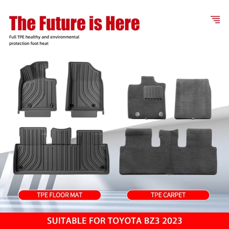 Floor Mat for Toyota Bz3 2023  - огляд і ціна Car Floor Mat Rubber