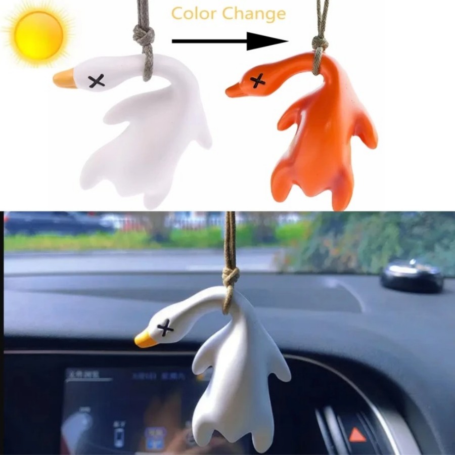 Color Change Duck Car Ornament - огляд і ціна Car Accessories Unique