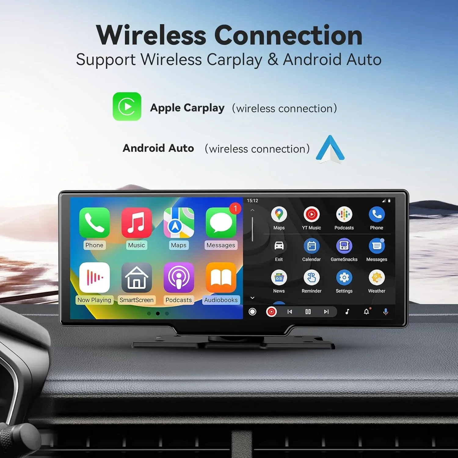 Portable 10.26'' Dash Cam Wire - огляд і ціна Car Dash Cam