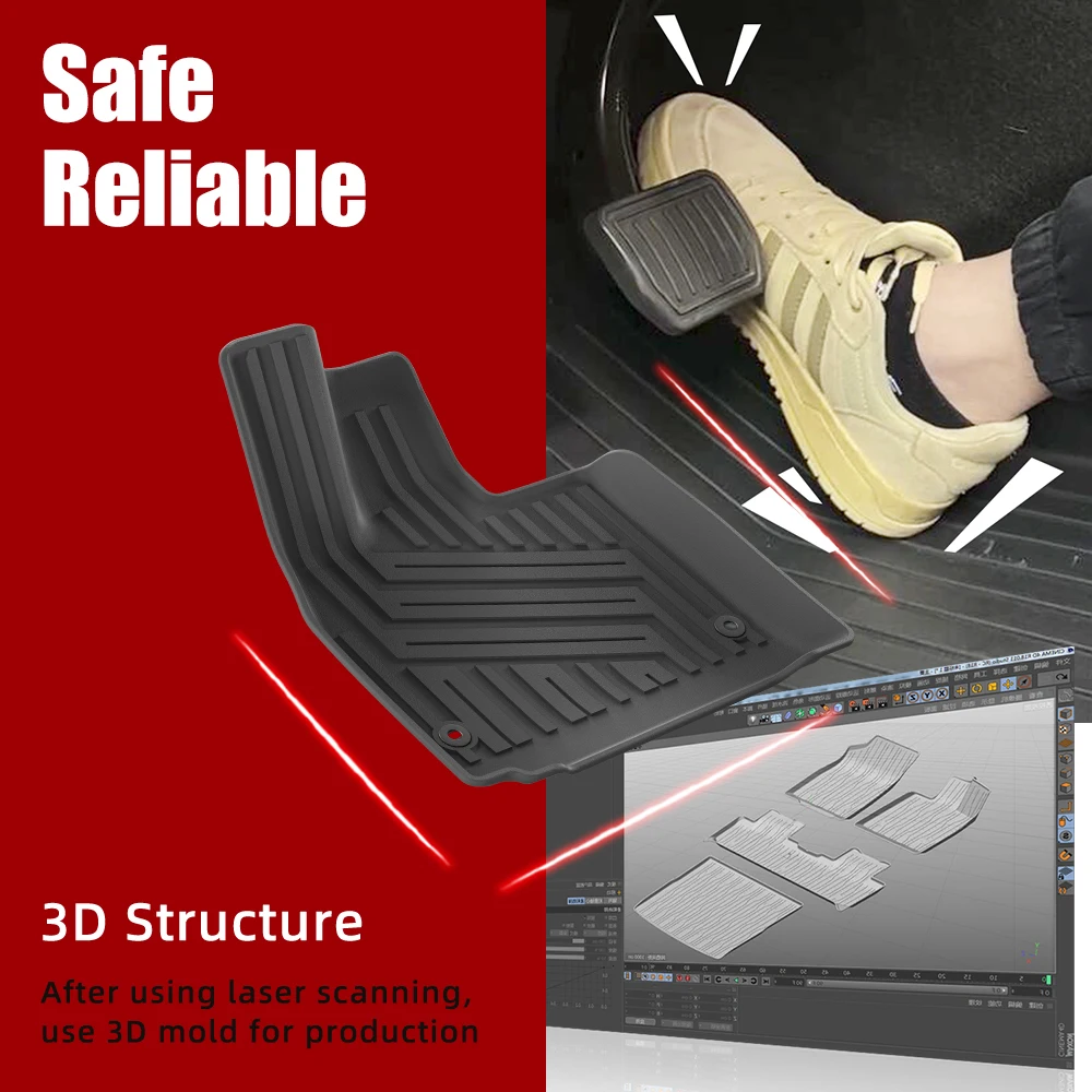 Custom New TPE 3D Waterproof C - огляд і ціна Car Floor Mat Rubber