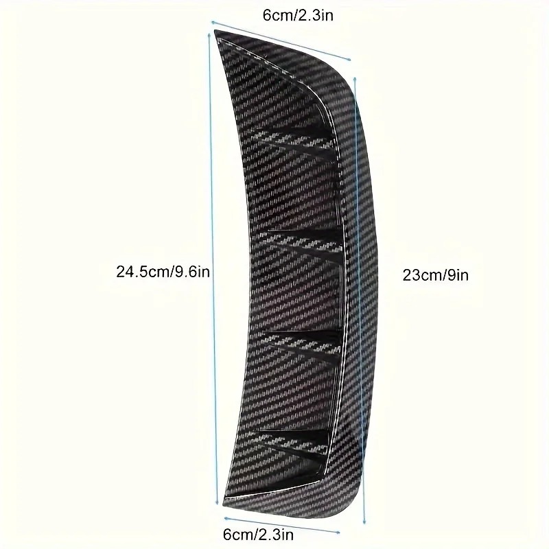 2Pcs Black Carbon Fiber Front  - огляд і ціна Car Accessories Unique